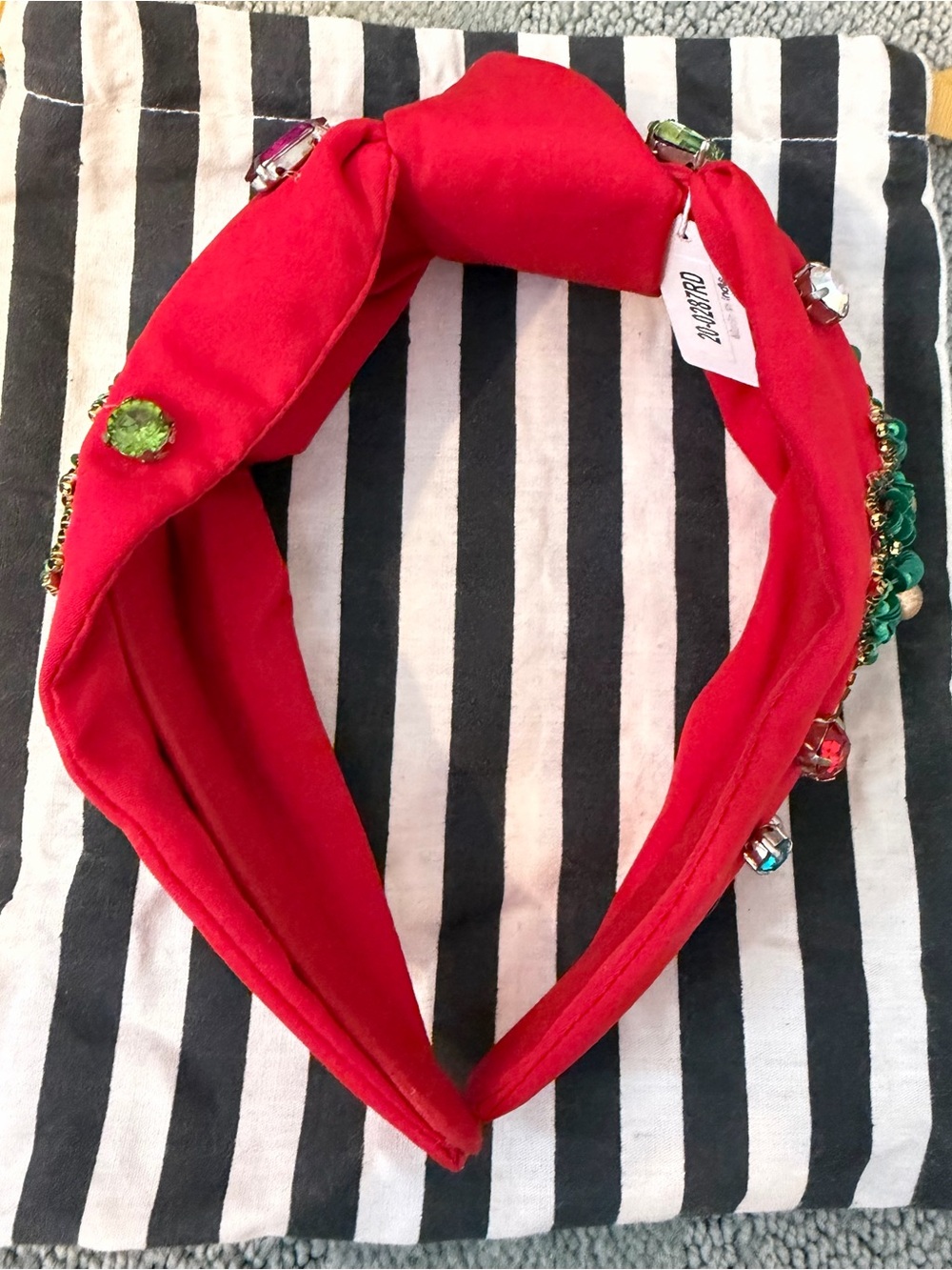 Red Jeweled Women’s Headband - Holiday Christmas- NWT